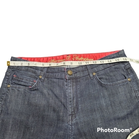 Cj By Cookie Johnson Grace Casual Dark Blue Denim Bootcut Jeans Women's Size 30 - Picture 6 of 9